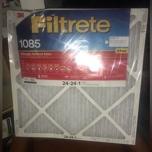 1085 3M Filtrete-Extra Air-Filter 24x24x1 (2-pack) NEW